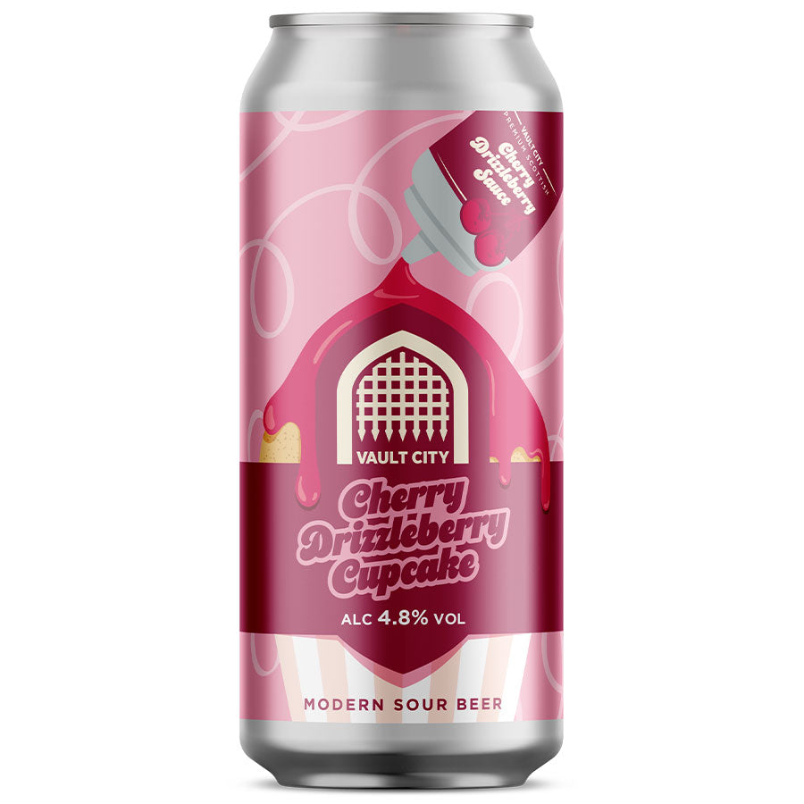 Cherry Drizzleberry Cupcake