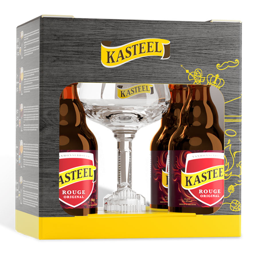Kasteel Rouge Geschenkverpakking 4x4x33CL
